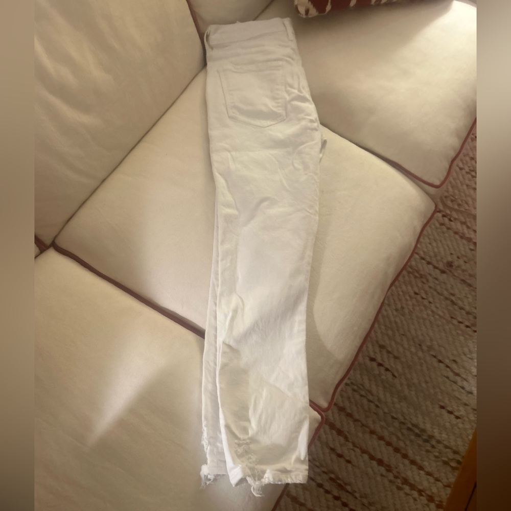 Citizens of humanity white distressed skinny Jean